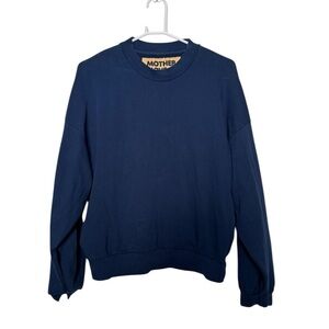 MOTHER Blue Pull Over Sweater Size Large